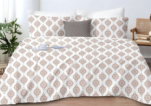 Eira 100% Cotton King Size Bed Sheet Set with Pillow Covers by Florida